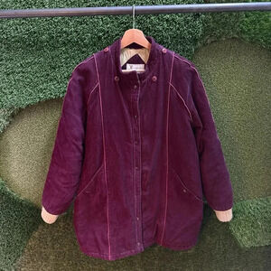 Vintage  ISPO Corduroy Button-up Jacket Large